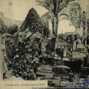 Casablanca - habitations indigènes aux Tenahers