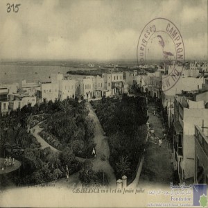 Casablanca, vu à l\'est du Jardin public