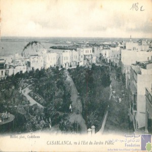 Casablanca, vu à l\'est du Jardin public