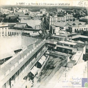 Panorama de la ville européenne de Casablanca