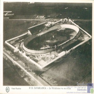 Casablanca - le Vélodrome vu en avion