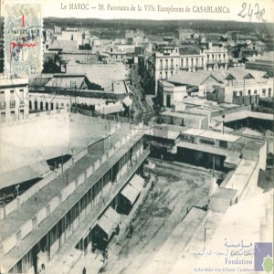 Panorama de la ville européenne de Casablanca