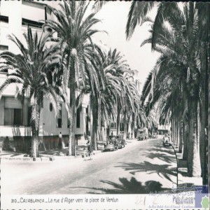 Casablanca - la Rue d\'Alger vers la Place de Verdun
