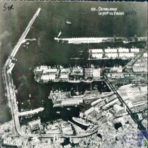 Casablanca - le port vu d\'avion