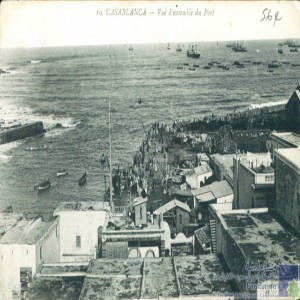 Casablanca - vue d\'ensemble du port