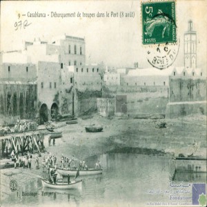 Casablanca - débarquement de troupes dans le port (8 août)
