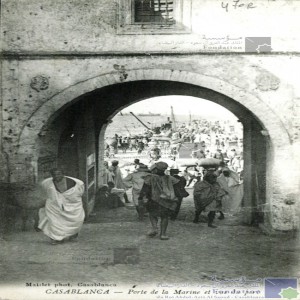 Casablanca - Porte de la Marine et vue du port