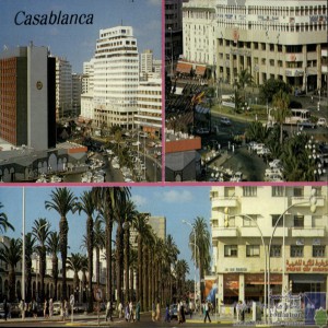 Casablanca - panorama de la Place des Nations Unies