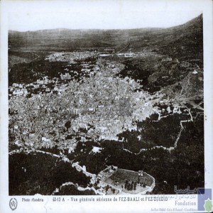 Vue générale aérienne de Fez-Baali et Fez-Djedid