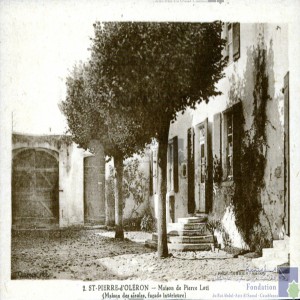 St-Pierre-d\'Oléron - maison de Pierre Loti (Maison des aïeules, façade intérieure)