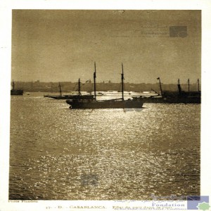 Casablanca - effet de nuit dans le port
