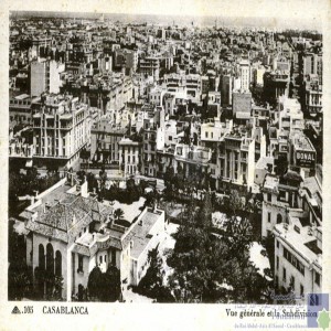 Casablanca - vue générale et la Subdivision