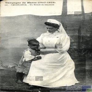 Campagne du Maroc (1907-1908) - Casablanca - un malade de rencontre
