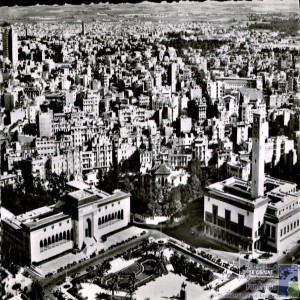 Casablanca - vue aérienne de la Place Lyautey