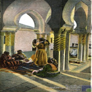 Cour de maison mauresque