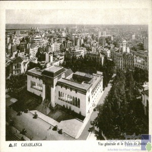 Casablanca - vue générale et le Palais de Justice