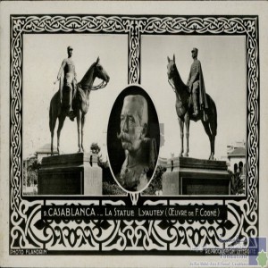 Casablanca - la statue Lyautey (oeuvre de F. Cogné)