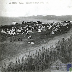 Tanger - campement des troupes royales