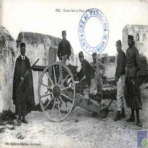 Fez - fortin sud et pièce d\'artillerie