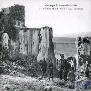Campagne du Maroc (1907-1908) - Casbah Ben Ahmed - porte  de la Casbah - vue intérieure