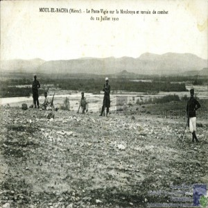 Moul-el-Bacha - le poste-vigie sur la Moulouya et terrain de combat du 12 juillet 1910