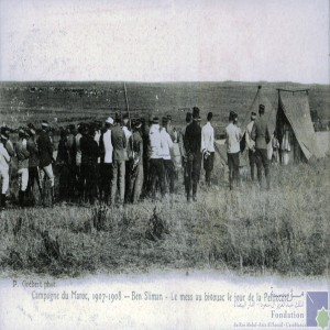 Campagne du Maroc, 1907-1908 - Ben Sliman - le mess au bivouac le jour de la Pentecôte