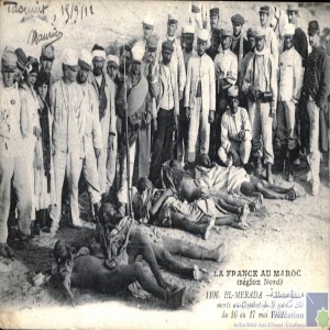 La France au Maroc (région nord) - El-Mérada - Marocains morts au combat de la nuit du 16 au 17 mai 1912