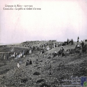 Campagne du Maroc, 1907-1909 - Casablanca - le public se rendant à la revue