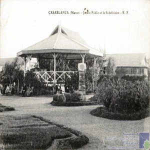 Casablanca - jardin public et la Subdivision