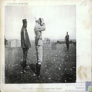 Casablanca - le général Drude observant l\'ennemi, 18 octobre