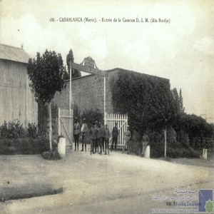 Casablanca - entrée de la caserne D. I. M. (Aïn Bordja)