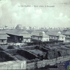 Casablanca - hôpital militaire, les baraquements