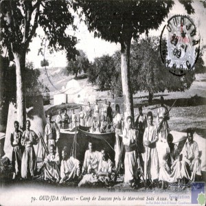 Oudjda - camp de zouaves près le Marabout Sidi Aïssa