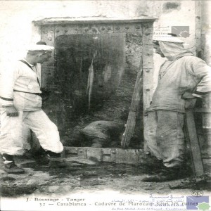 Casablanca - cadavre de Marocain sous les ruines