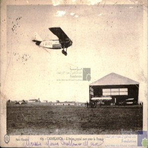 Casablanca - l\'avion postal part pour la France