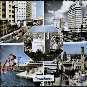 Casablanca - Avenue de l\'Armée Royale, Place Mohammed V, quartier du Sacré-Coeur, la Piscine, Place des Nations-Unies