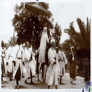 Sa Majesté le Sultan Sidi Mohamed - retour de la mosquée
