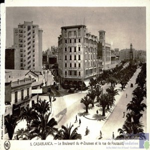 Casablanca - le Boulevard du 4e Zouaves et la Rue de Foucauld