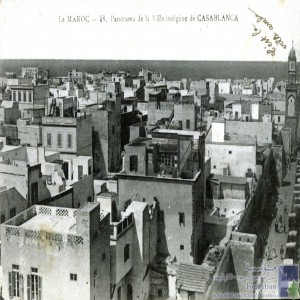 Panorama de la ville indigène de Casablanca