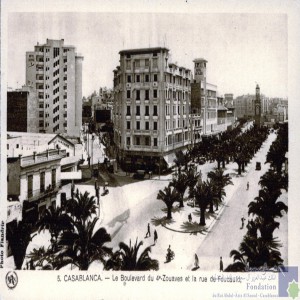 Casablanca - le Boulevard du 4e Zouaves et la Rue de Foucauld