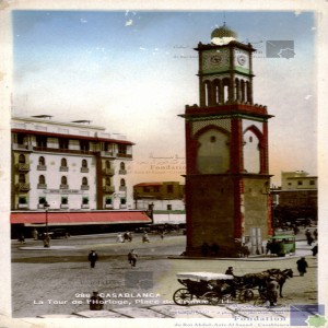 Casablanca - la Tour de l\'Horloge, Place de France