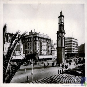 Casablanca - Place de France vers l\'Hôtel Excelsior