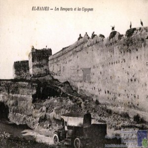 El-Hadjeb - les remparts et les cigognes