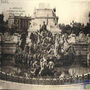 Bordeaux - le monument des Girondins (groupe nord)