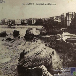 Biarritz - vue générale de la plage