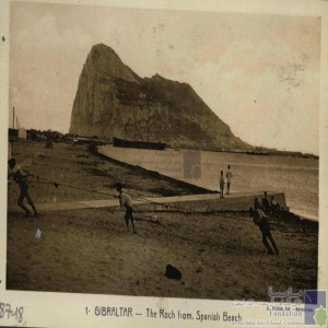 Gibraltar - the Roch from Spanish beach