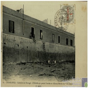 Casablanca - Consulat du Portugal - l\'échelle qui permit l\'entrée en ville aux marins du Du Chayla (5 août)