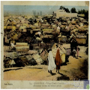 Bidon-ville - village Chleuh à Casablanca entièrement fait avec des bidons à pétrole