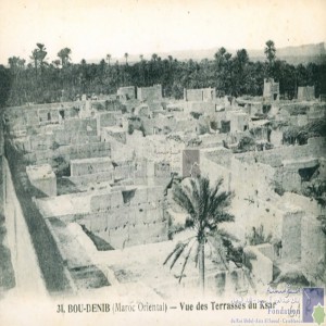 Bou-Denib (Maroc oriental) - vue des terrasses du ksar