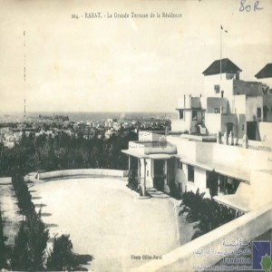 Rabat - la grande terrasse de la Résidence